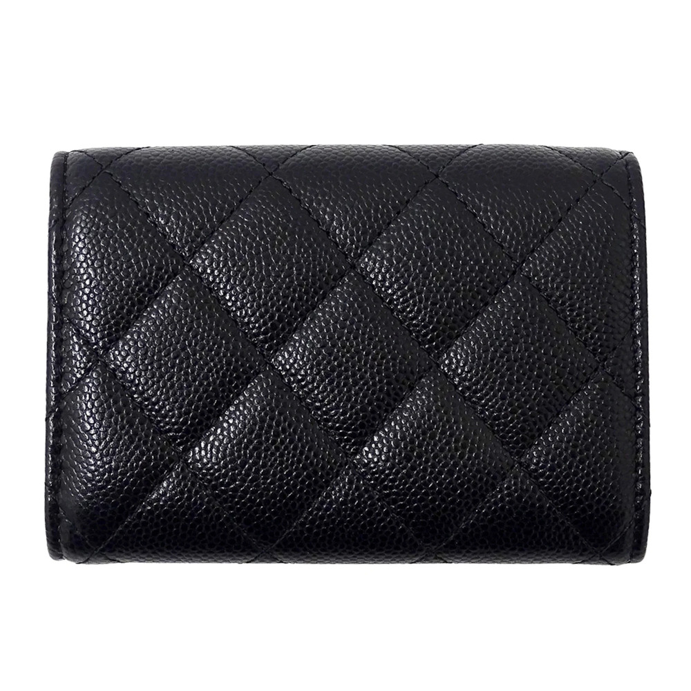 CHANEL Authentic Black Caviar Leather Wallet - Picture 2 of 10
